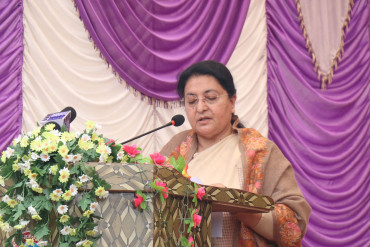 मनमोहनको आदर्शले राजनीतिप्रति जनआस्था बलियो बन्छ : पूर्वराष्ट्रपति भण्डारी